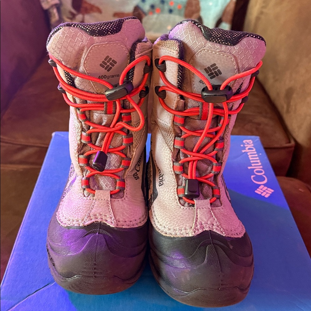 Columbia Grey and orange Bugaboo Winter boot